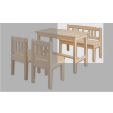 Dřevěná dětská lavička STRAKOŠ AD 240