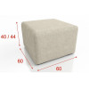 Taburet STRAKOŠ TOP 01 60x60