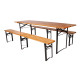 Pivní set STRAKOŠ 220 x 70 cm - WOODY