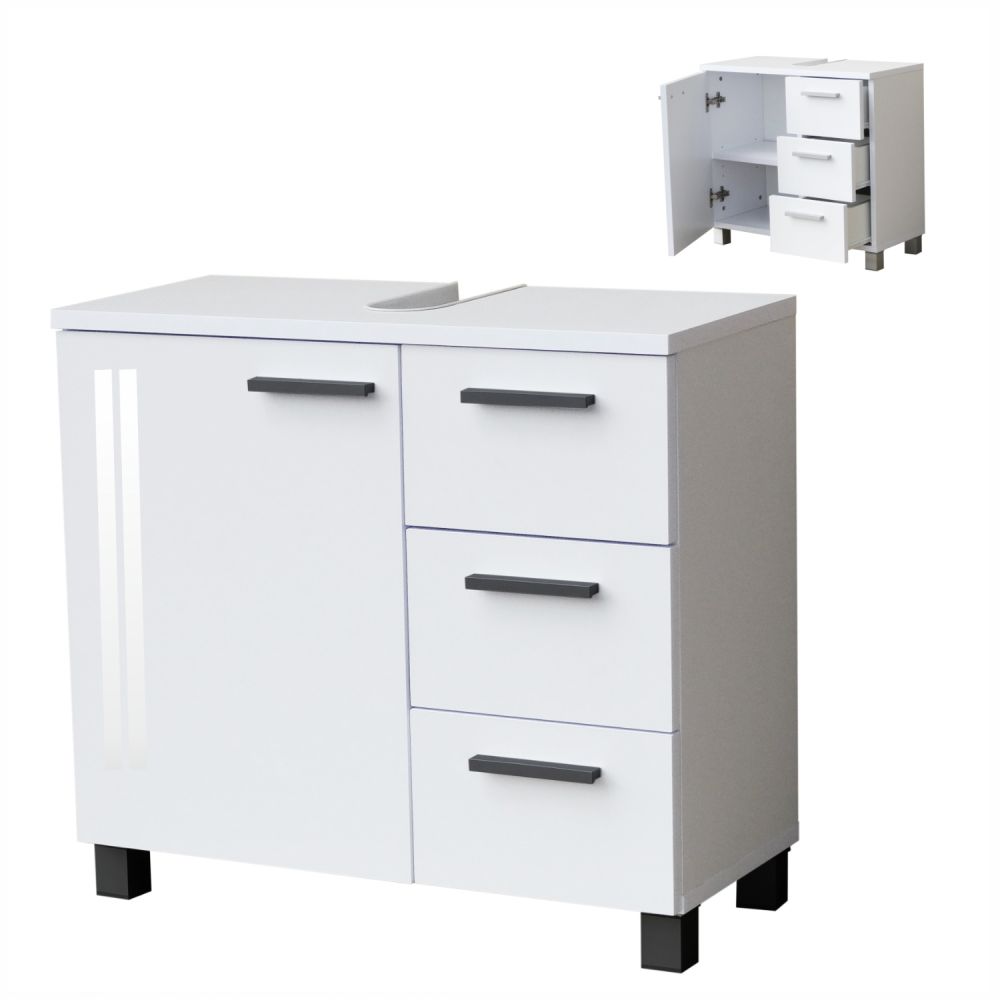 Produktové foto Koupelnová skříňka pod umyvadlo vysoký lesk STRAKOŠ AS 1810