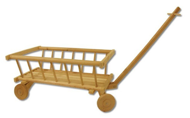 Dřevěný dětský vozíček STRAKOŠ AD 261