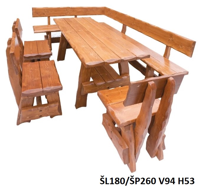 Zahradní set STRAKOŠ MO 264 (180x80 cm)