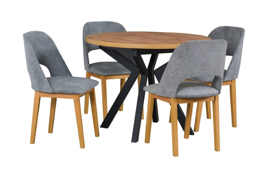 Jídelní set STRAKOŠ 1+4 IK VII a MT II