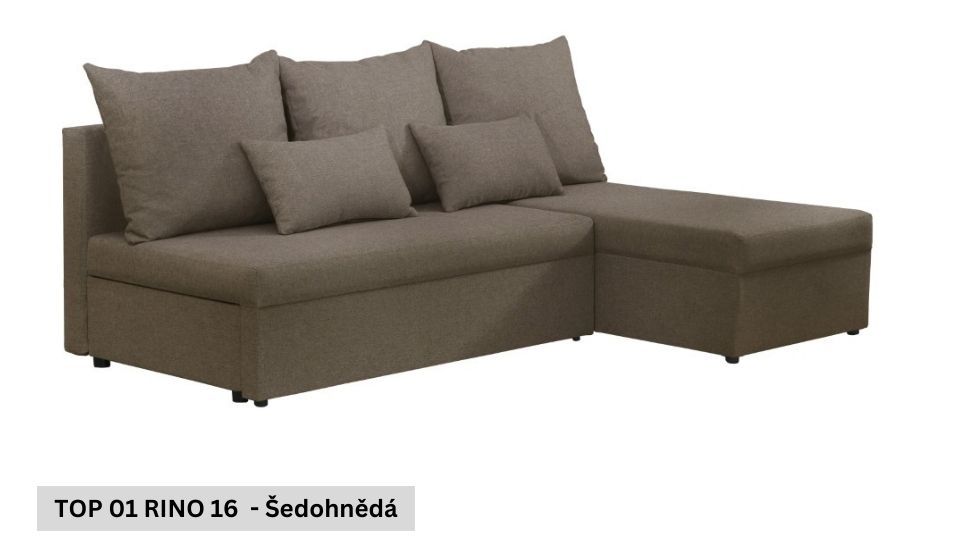 Produktové foto Rozkládací sedací souprava STRAKOŠ TOP 1 s úložným prostorem, rozkládací na spaní