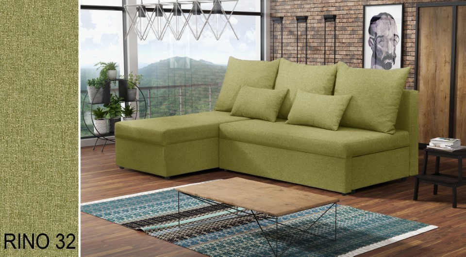 Produktové foto Rozkládací sedací souprava STRAKOŠ TOP 1 s úložným prostorem, rozkládací na spaní