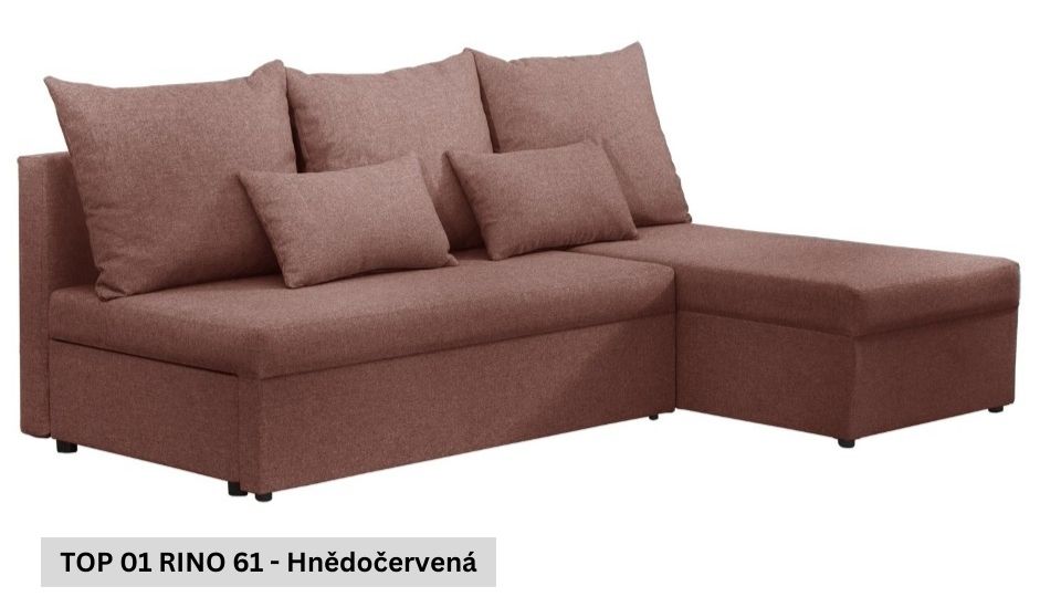 Produktové foto Rozkládací sedací souprava STRAKOŠ TOP 1 s úložným prostorem, rozkládací na spaní