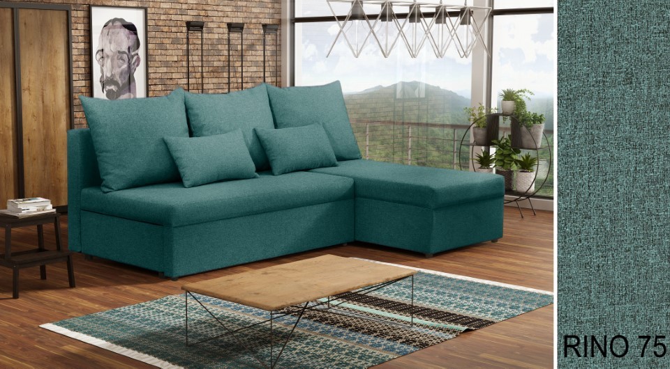 Produktové foto Rozkládací sedací souprava STRAKOŠ TOP 1 s úložným prostorem, rozkládací na spaní