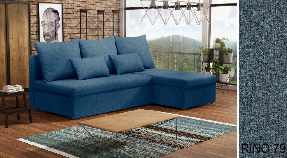 Produktové foto Rozkládací sedací souprava STRAKOŠ TOP 1 s úložným prostorem, rozkládací na spaní