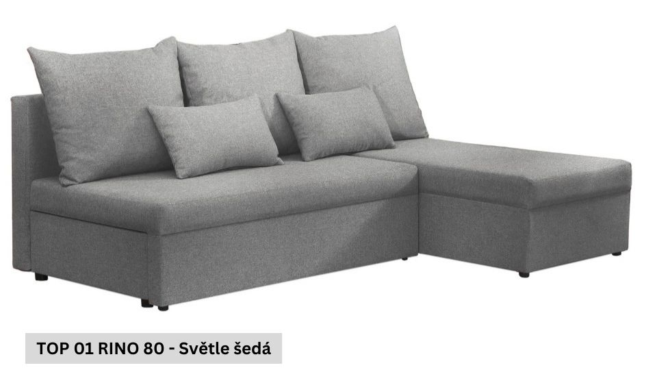 Produktové foto Rozkládací sedací souprava STRAKOŠ TOP 1 s úložným prostorem, rozkládací na spaní