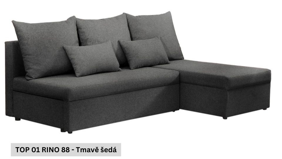 Rozkládací sedací souprava STRAKOŠ TOP 1 s úložným prostorem, rozkládací na spaní