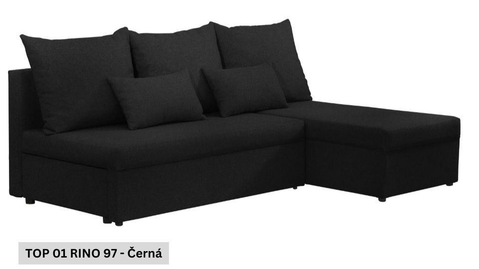 Produktové foto Rozkládací sedací souprava STRAKOŠ TOP 1 s úložným prostorem, rozkládací na spaní