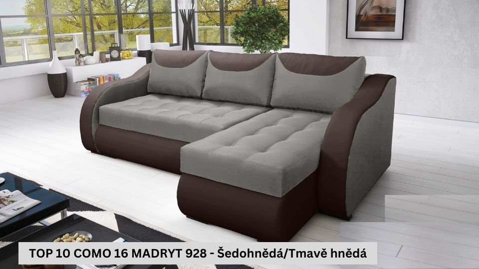 Produktové foto Rozkládací sedací souprava STRAKOŠ TOP 10 s úložným prostorem, rozkládací na spaní