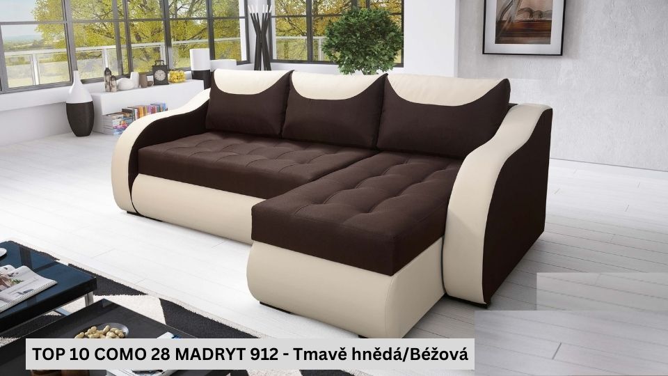 Produktové foto Rozkládací sedací souprava STRAKOŠ TOP 10 s úložným prostorem, rozkládací na spaní