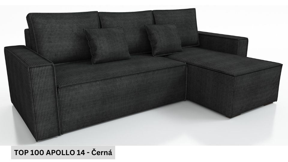 Produktové foto Rozkládací sedací souprava STRAKOŠ TOP 100 s úložným prostorem, rozkládací na spaní