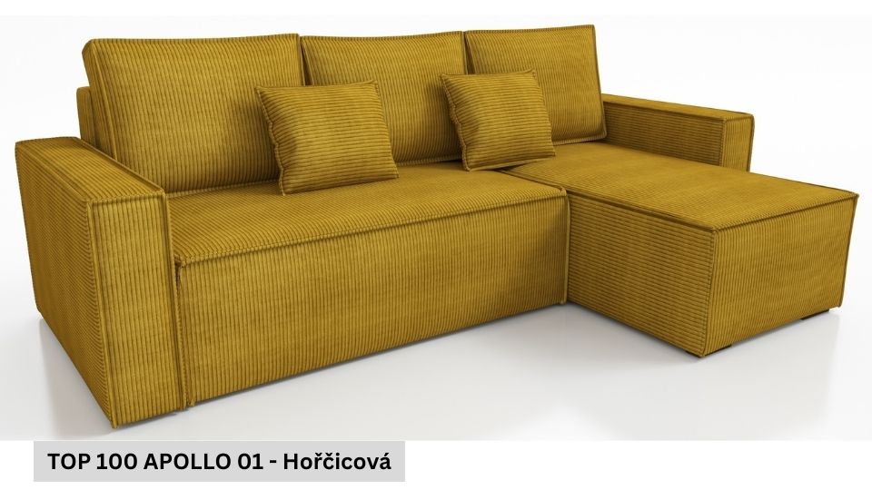 Rozkládací sedací souprava STRAKOŠ TOP 100 s úložným prostorem, rozkládací na spaní