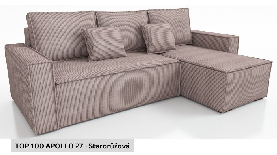 Produktové foto Rozkládací sedací souprava STRAKOŠ TOP 100 s úložným prostorem, rozkládací na spaní