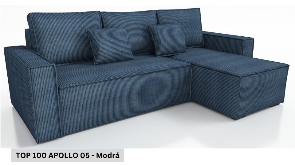 Produktové foto Rozkládací sedací souprava STRAKOŠ TOP 100 s úložným prostorem, rozkládací na spaní