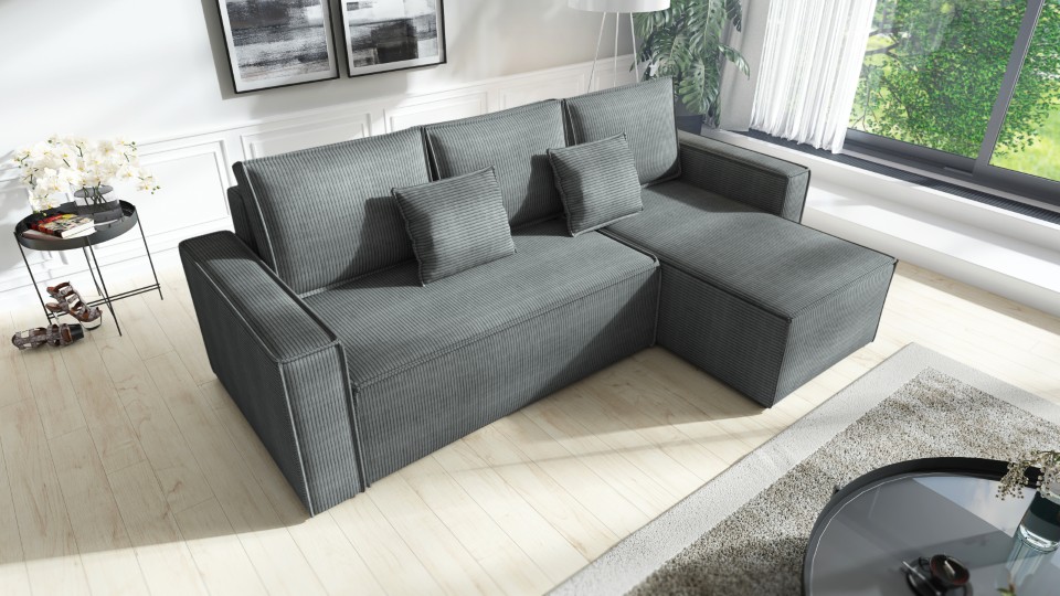 Produktové foto Rozkládací sedací souprava STRAKOŠ TOP 100 s úložným prostorem, rozkládací na spaní