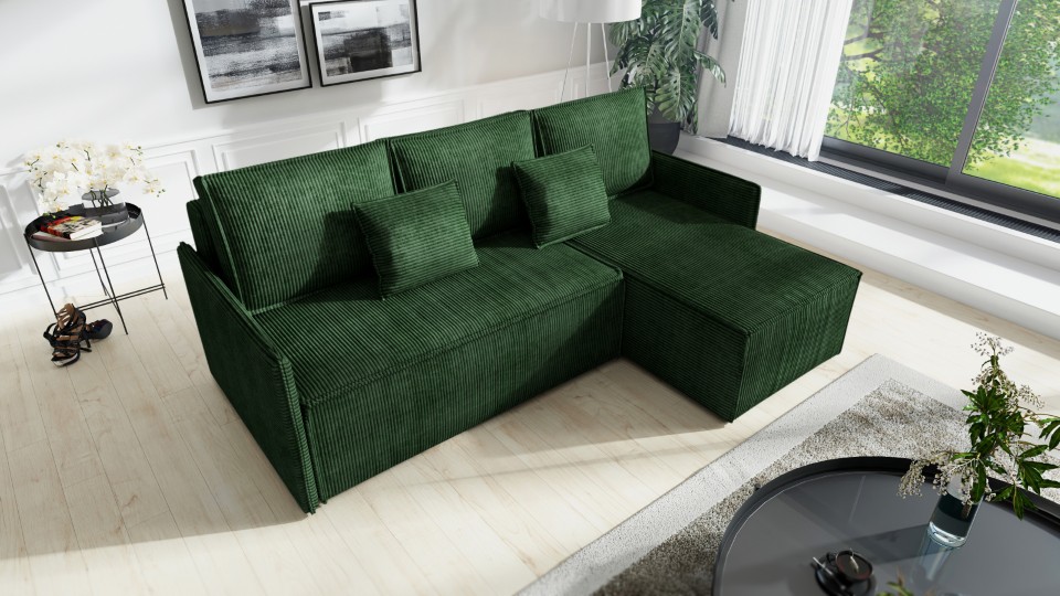 Produktové foto Rozkládací sedací souprava STRAKOŠ TOP 101 s úložným prostorem, rozkládací na spaní