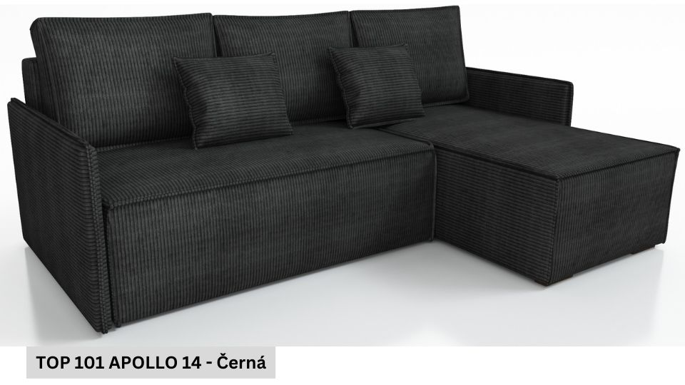 Produktové foto Rozkládací sedací souprava STRAKOŠ TOP 101 s úložným prostorem, rozkládací na spaní