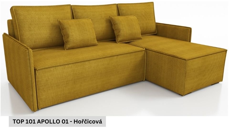 Produktové foto Rozkládací sedací souprava STRAKOŠ TOP 101 s úložným prostorem, rozkládací na spaní