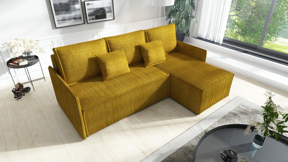 Produktové foto Rozkládací sedací souprava STRAKOŠ TOP 101 s úložným prostorem, rozkládací na spaní