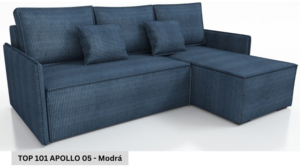 Produktové foto Rozkládací sedací souprava STRAKOŠ TOP 101 s úložným prostorem, rozkládací na spaní