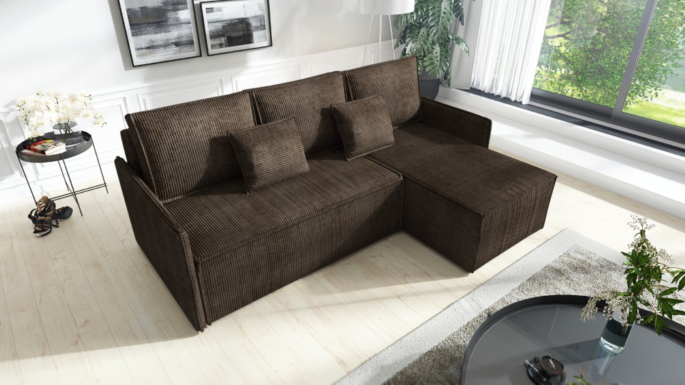 Produktové foto Rozkládací sedací souprava STRAKOŠ TOP 101 s úložným prostorem, rozkládací na spaní