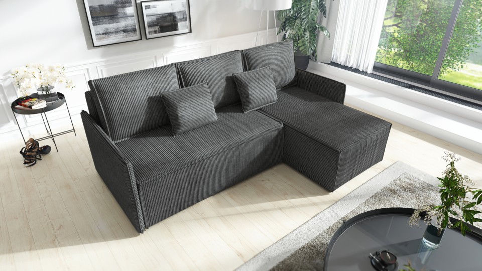 Produktové foto Rozkládací sedací souprava STRAKOŠ TOP 101 s úložným prostorem, rozkládací na spaní