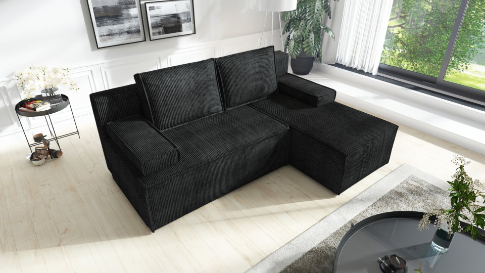 Produktové foto Rozkládací sedací souprava STRAKOŠ TOP 102 s úložným prostorem, rozkládací na spaní