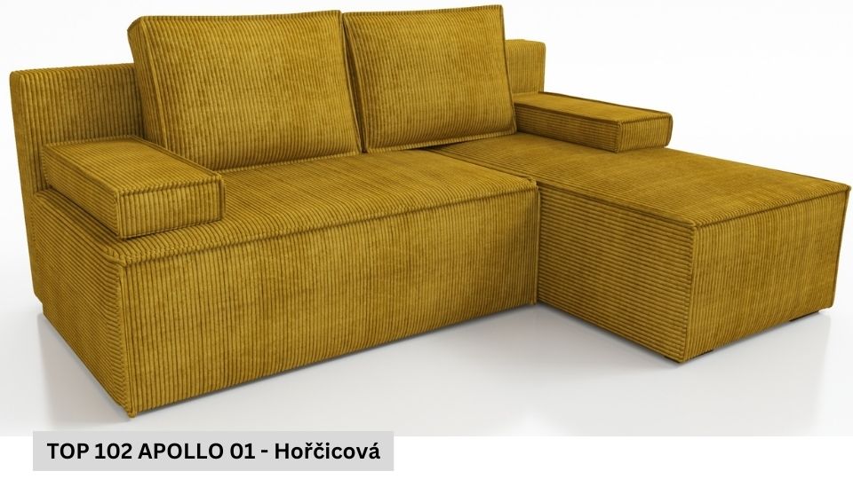 Produktové foto Rozkládací sedací souprava STRAKOŠ TOP 102 s úložným prostorem, rozkládací na spaní