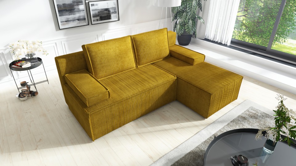 Produktové foto Rozkládací sedací souprava STRAKOŠ TOP 102 s úložným prostorem, rozkládací na spaní