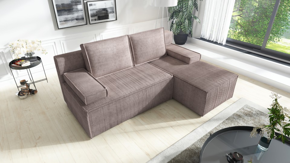 Produktové foto Rozkládací sedací souprava STRAKOŠ TOP 102 s úložným prostorem, rozkládací na spaní