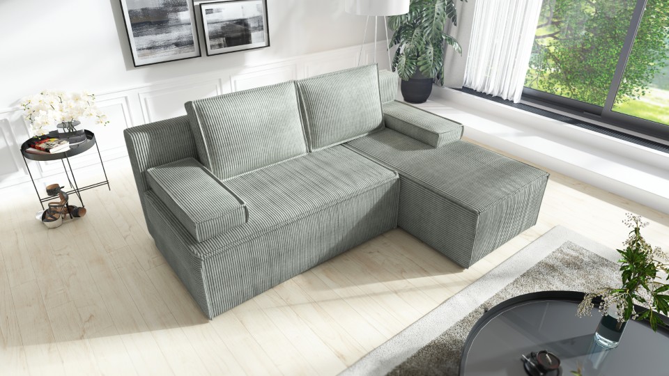 Produktové foto Rozkládací sedací souprava STRAKOŠ TOP 102 s úložným prostorem, rozkládací na spaní