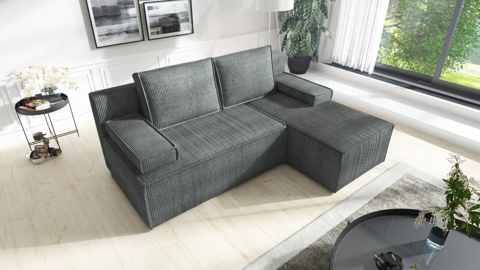 Produktové foto Rozkládací sedací souprava STRAKOŠ TOP 102 s úložným prostorem, rozkládací na spaní