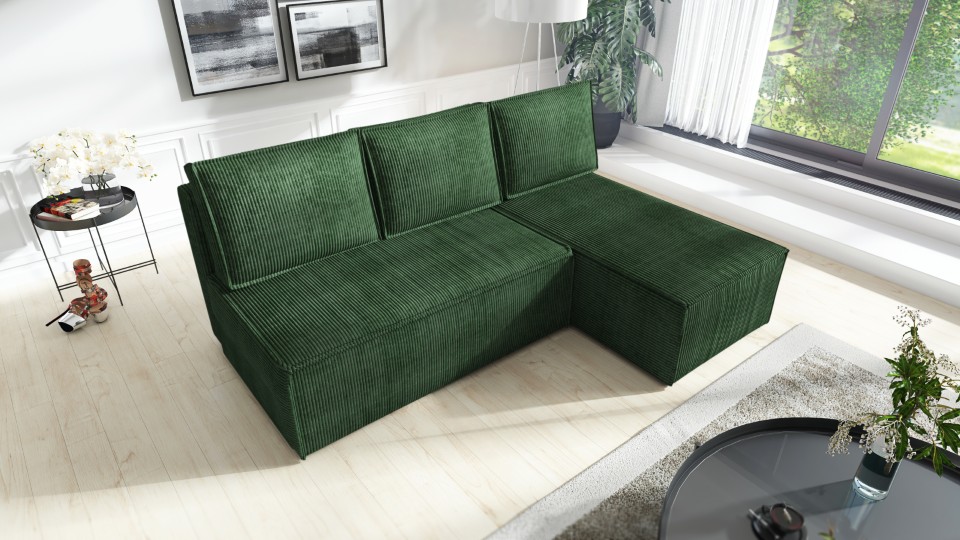 Produktové foto Rozkládací sedací souprava STRAKOŠ TOP 103 s úložným prostorem, rozkládací na spaní