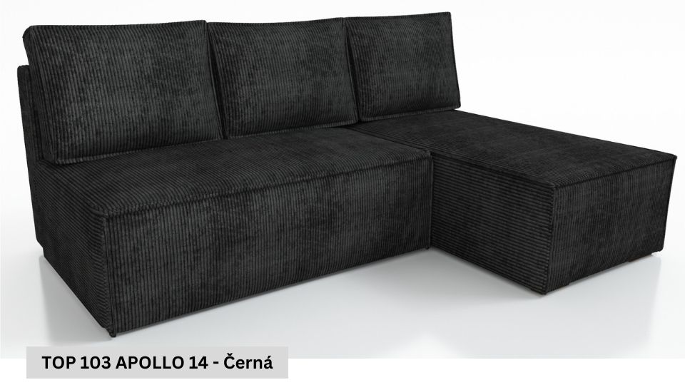 Rozkládací sedací souprava STRAKOŠ TOP 103 s úložným prostorem, rozkládací na spaní