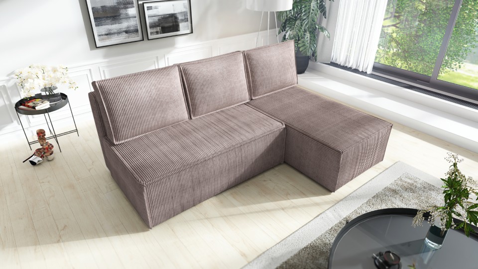 Produktové foto Rozkládací sedací souprava STRAKOŠ TOP 103 s úložným prostorem, rozkládací na spaní