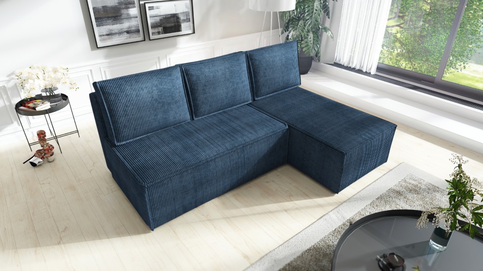 Produktové foto Rozkládací sedací souprava STRAKOŠ TOP 103 s úložným prostorem, rozkládací na spaní