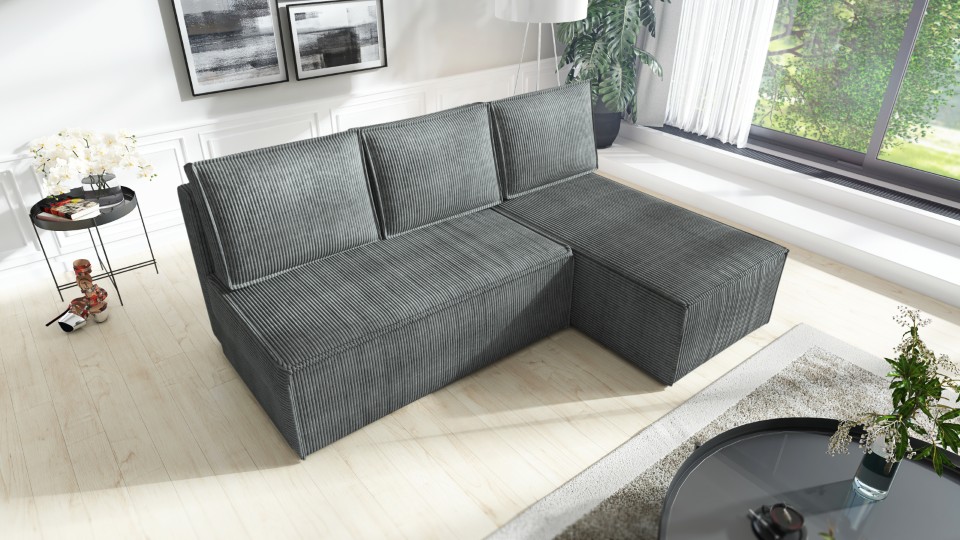 Produktové foto Rozkládací sedací souprava STRAKOŠ TOP 103 s úložným prostorem, rozkládací na spaní