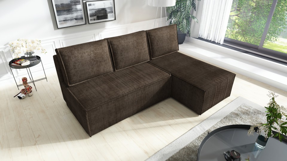 Produktové foto Rozkládací sedací souprava STRAKOŠ TOP 103 s úložným prostorem, rozkládací na spaní