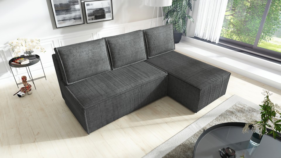 Produktové foto Rozkládací sedací souprava STRAKOŠ TOP 103 s úložným prostorem, rozkládací na spaní