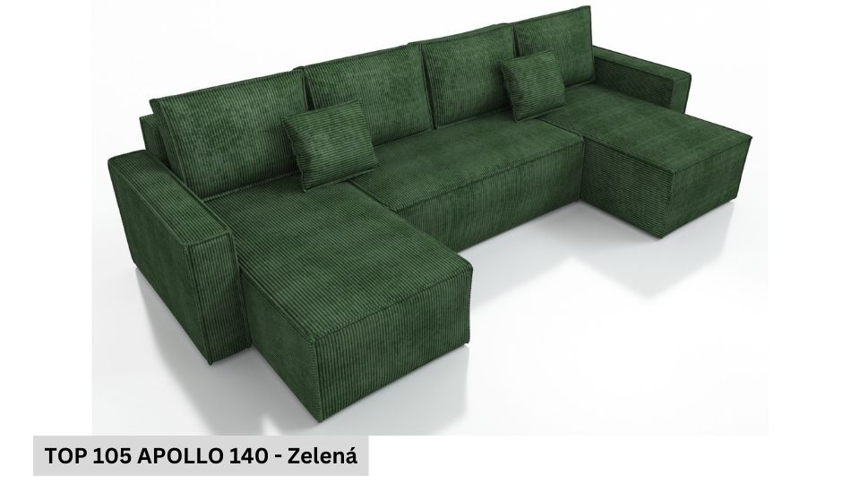 Produktové foto Rozkládací sedací souprava STRAKOŠ TOP 105 s úložným prostorem, rozkládací na spaní