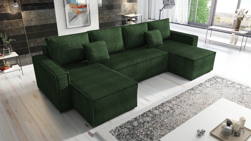 Produktové foto Rozkládací sedací souprava STRAKOŠ TOP 105 s úložným prostorem, rozkládací na spaní