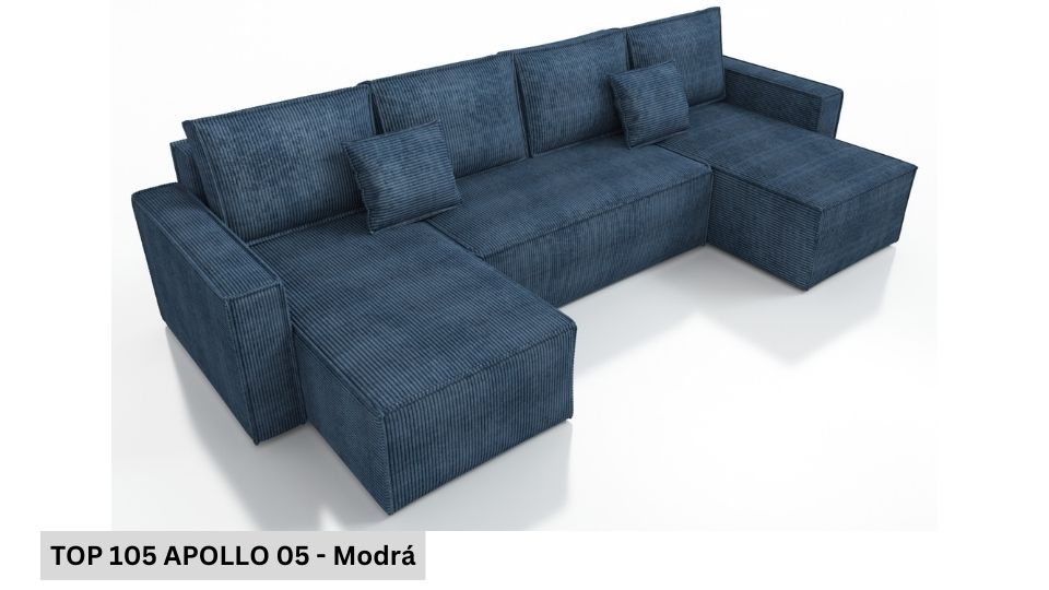 Rozkládací sedací souprava STRAKOŠ TOP 105 s úložným prostorem, rozkládací na spaní