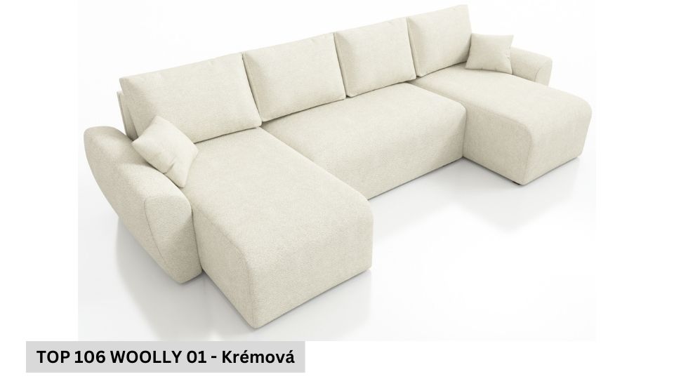 Rozkládací sedací souprava STRAKOŠ TOP 106 s úložným prostorem, rozkládací na spaní