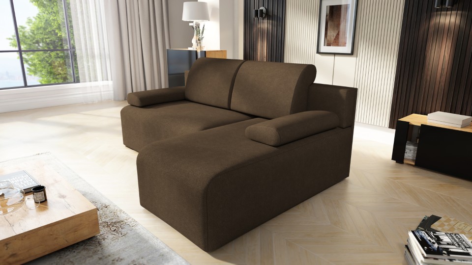 Produktové foto Rozkládací sedací souprava STRAKOŠ TOP 108 s úložným prostorem, rozkládací na spaní