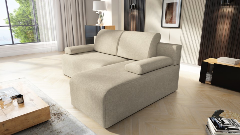 Produktové foto Rozkládací sedací souprava STRAKOŠ TOP 108 s úložným prostorem, rozkládací na spaní