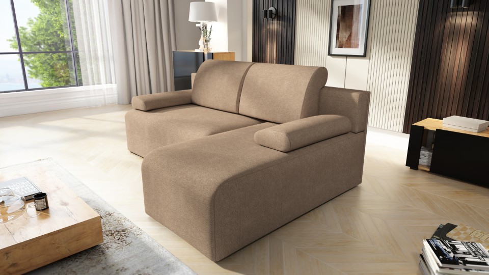 Produktové foto Rozkládací sedací souprava STRAKOŠ TOP 108 s úložným prostorem, rozkládací na spaní