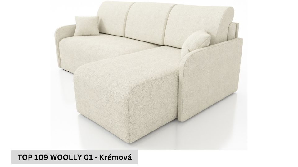 Produktové foto Rozkládací sedací souprava STRAKOŠ TOP 109 s úložným prostorem, rozkládací na spaní